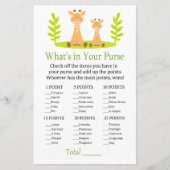 キリン財布ゲームの赤ちゃんシャワーの中に何がある (正面)