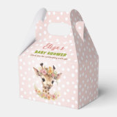 キリン赤ちゃんガールシャワーワイルドワンサファリガーリーー フェイバーボックス (裏面サイド)