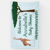 キリン赤ちゃんシャワーへようこそ 横断幕 (縦)