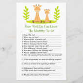 キリン赤ちゃんシャワーゲームをどれだけ知っているか (正面)