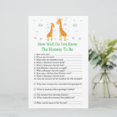 キリン赤ちゃんシャワーゲームをどれだけ知っているか (スタンド正面)