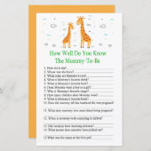 キリン赤ちゃんシャワーゲームをどれだけ知っているか (正面/裏面)