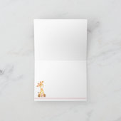 キリン赤ちゃんシャワーサンキューカード（女子） サンキューカード (内部)