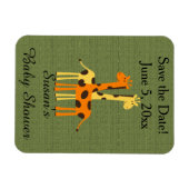 キリン赤ちゃんシャワーセーブザデートマグネット マグネット (横)