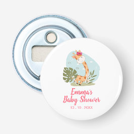 キリン赤ちゃんシャワーナプキン（ガールサファリ動物） 栓抜き