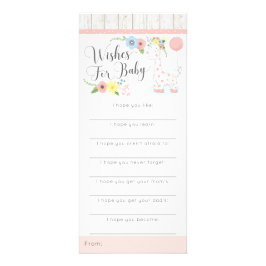 キリン赤ちゃんシャワー希望ゲーム素朴フローラ ラックカード