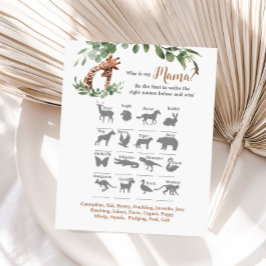 キリン赤ちゃんシャワー私のママのゲームは誰だ