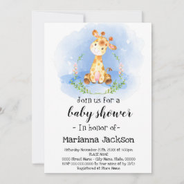 キリン赤ちゃん歓迎会の招待状 招待状