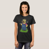 キリン農家の熊手農場 Tシャツ (正面フル)