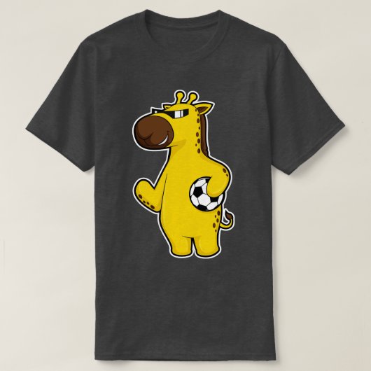 キリン選手がボール2を持つ Tシャツ (デザイン正面)