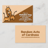 キリン郵送可能ハグ挿入カード コーリングカード (正面/裏面)
