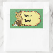 キリン野球ステッカー 長方形シール (バッグ)