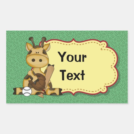 キリン野球ステッカー 長方形シール (正面)