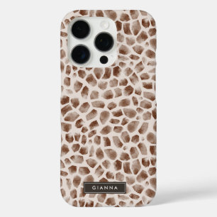 キリン野生動物のスキンパターン iPhone 16 PROケース