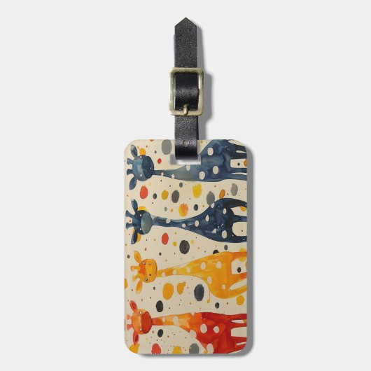 キリン長首 ラゲッジタグ (正面縦)