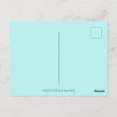 キリン間抜けの長い首とスポット、おもしろいフォークアート ポストカード (裏面)