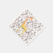 キリン離れとの水色パーソナライズされた スタンダードカクテルナプキン (角)