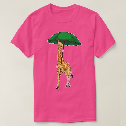 キリン雨傘 Tシャツ (デザイン正面)
