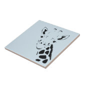 キリン顔シルエット タイル (側面)