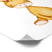 キリン風船保育園ポスター 子供部屋インテリア ポスター (角)