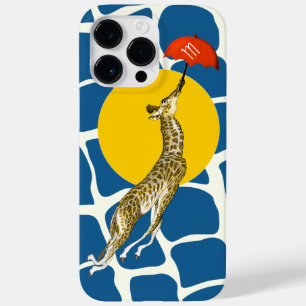キリン飛んでいるレッドアンブレラブラウンキリン柄 Case-Mate iPhone 14 PRO MAXケース