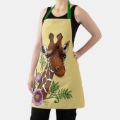 キリン黄ポートレート花 エプロン (インサイチュ)
