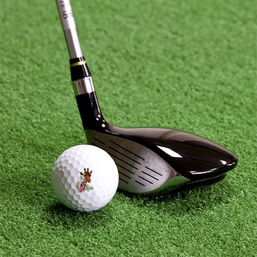 キリン黄ポートレート花 ゴルフボール