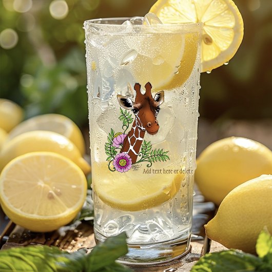 キリン黄ポートレート花 タンブラーグラス