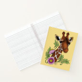 キリン黄ポートレート花 ノートブック (内部)