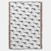 キリン黒灰色シルフット スローブランケット (正面縦)