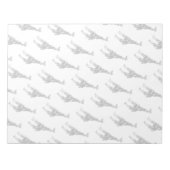 キリン黒灰色シルフット ノートパッド (正面)