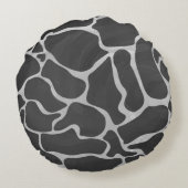 キリン黒灰色シルフット ラウンドクッション (裏面)