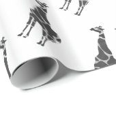 キリン黒灰色シルフット ラッピングペーパー (ロールコーナー)