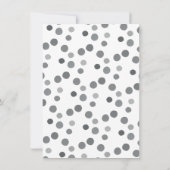 キリン黒白の誕生日パーティーの招待状 招待状 (裏面)