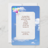 キリン1歳の誕生日パーティー 招待状 (裏面)