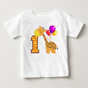 キリン1歳 ベビーTシャツ