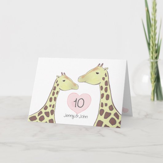 キリン10th Tin結婚の記念日 カード (正面)