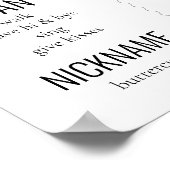 キリン1th誕生日マイルストーンホワイトポスター ポスター (角)