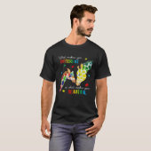 キリン あなたを違う存在にしているもの 自閉症啓発 Tシャツ (正面フル)