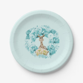 キリン+アクア+フラワー+リース+ペーパー+プレート ペーパープレート