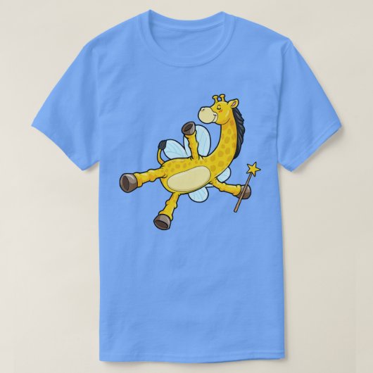 キリン・アズ・ビーと翼と魔法杖 Tシャツ (デザイン正面)