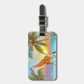 キリン・アット・ザ・ビーチ・トロピカル ラゲッジタグ (正面縦)