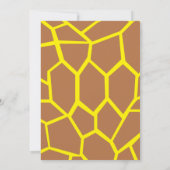 キリン・アニマル・キッドバースデーパーティ招待状 招待状 (裏面)