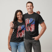 キリン・アメリカ国旗 Tシャツ (ユニセックス)