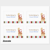 キリン・アルファベットスープブック用Gプレートシール 長方形シール (シート)