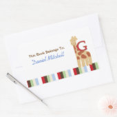 キリン・アルファベットスープブック用Gプレートシール 長方形シール (封筒)