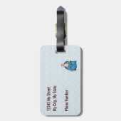 キリン・イン・ブルー・ボーイズ・レターG・キリンプリント ラゲッジタグ (裏面縦)