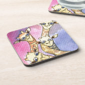 キリン・ウォターカラおもしろいー動物 コースター (左側)