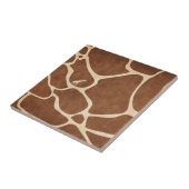 キリン! エキゾチックなアニマルプリントのデザイン! タイル (側面)