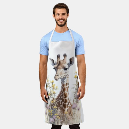 キリン エプロン (着用した状態)